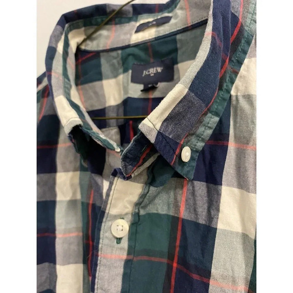 J CREW PLAID BUTTON DOWN FRONT POCKET - SLIM FIT - MENS - SIZE XL - Picture 5 of 6
